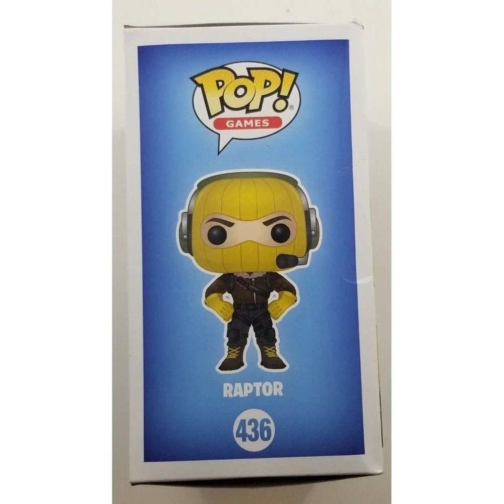 Fortnite Raptor Figure Funko Pop Vinyl 3.75 Inch Yellow Mask Boxed - Picture 5 of 6